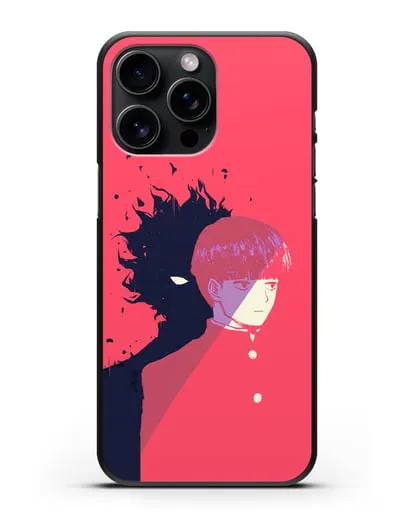 Чехол аниме Моб психо 100 - Сила Моба силиконовый для iPhone 15 Pro Max