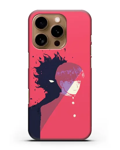 Чехол аниме Моб психо 100 - Сила Моба силиконовый для iPhone 16 Pro