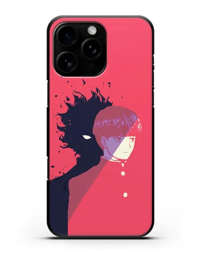 Чехол аниме Моб психо 100 - Сила Моба силиконовый для iPhone 16 Pro Max