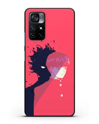 Чехол аниме Моб психо 100 - Сила Моба силиконовый для Xiaomi Poco M4 Pro 5G