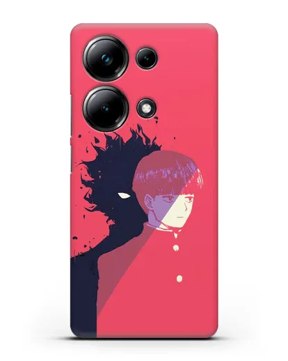 Чехол аниме Моб психо 100 - Сила Моба силиконовый для Xiaomi Poco M6 Pro