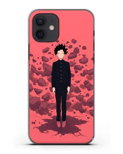 Чехол аниме Моб психо 100 - Телекинез Моба силиконовый для iPhone 12