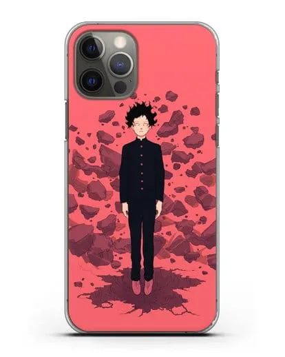 Чехол аниме Моб психо 100 - Телекинез Моба силиконовый для iPhone 12 Pro
