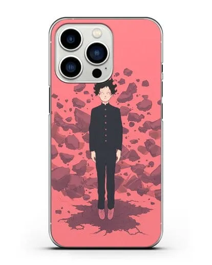 Чехол аниме Моб психо 100 - Телекинез Моба силиконовый для iPhone 13 Pro