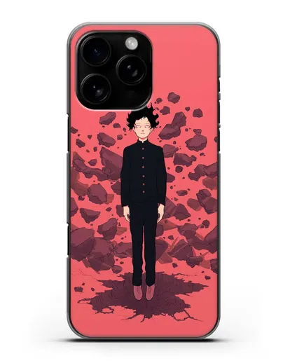 Чехол аниме Моб психо 100 - Телекинез Моба силиконовый для iPhone 16 Pro Max