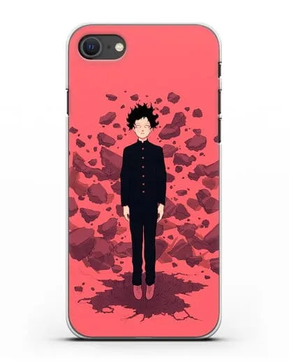 Чехол аниме Моб психо 100 - Телекинез Моба силиконовый для iPhone SE 2020