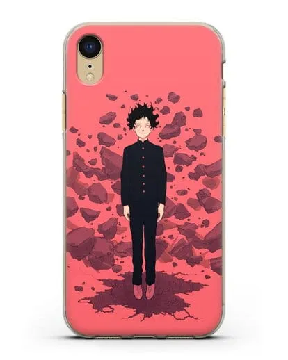 Чехол аниме Моб психо 100 - Телекинез Моба силиконовый для iPhone XR