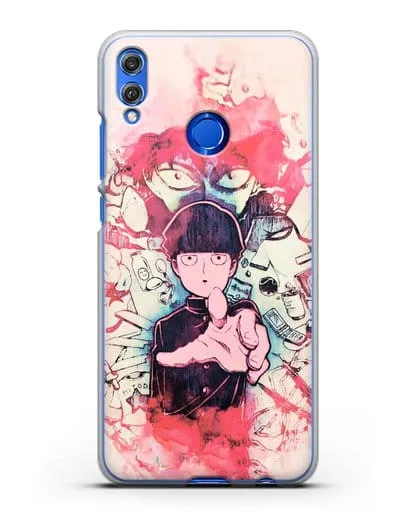 Чехол аниме Моб психо 100 - Моб-эспер силиконовый для Honor 8X
