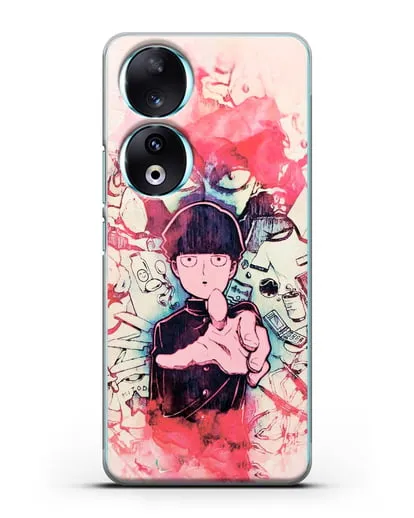 Чехол аниме Моб психо 100 - Моб-эспер силиконовый для Honor 90
