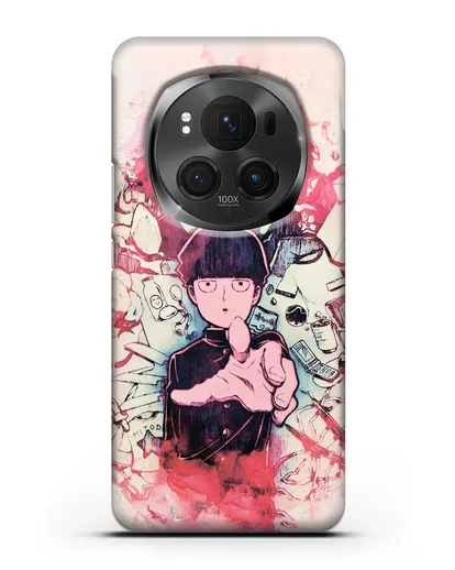 Чехол аниме Моб психо 100 - Моб-эспер силиконовый для Honor Magic 6 Pro
