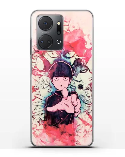 Чехол аниме Моб психо 100 - Моб-эспер силиконовый для Honor X7a