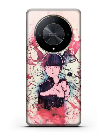 Чехол аниме Моб психо 100 - Моб-эспер силиконовый для Honor X9b