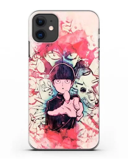 Чехол аниме Моб психо 100 - Моб-эспер силиконовый для iPhone 11