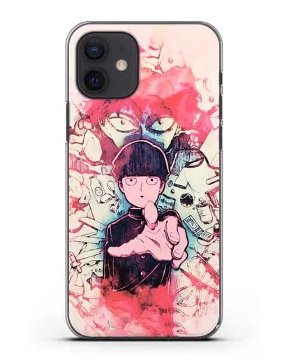 Чехол аниме Моб психо 100 - Моб-эспер силиконовый для iPhone 12