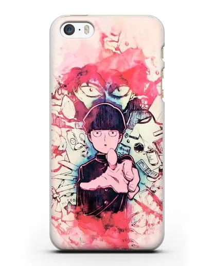 Чехол аниме Моб психо 100 - Моб-эспер силиконовый для iPhone 5/5s/SE