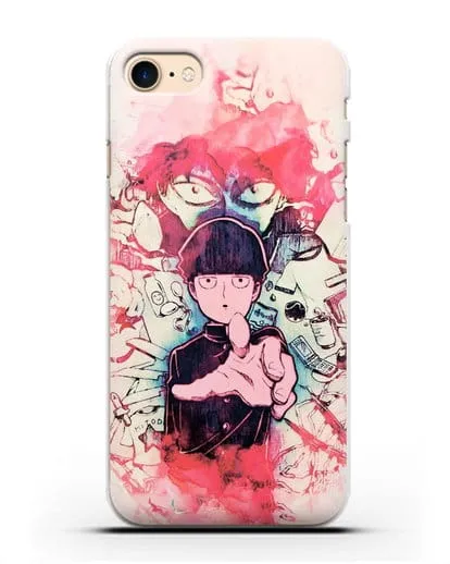 Чехол аниме Моб психо 100 - Моб-эспер силиконовый для iPhone 8