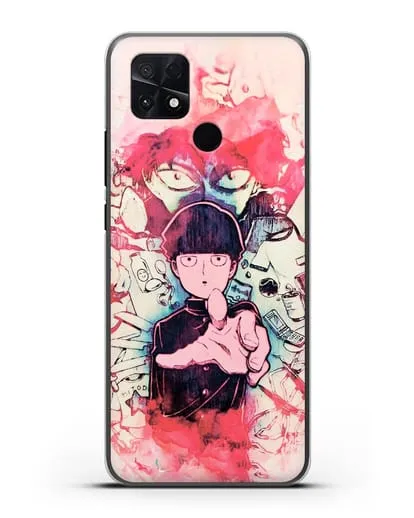 Чехол аниме Моб психо 100 - Моб-эспер силиконовый для Xiaomi Poco C40