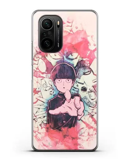 Чехол аниме Моб психо 100 - Моб-эспер силиконовый для Xiaomi Poco F3 Pro