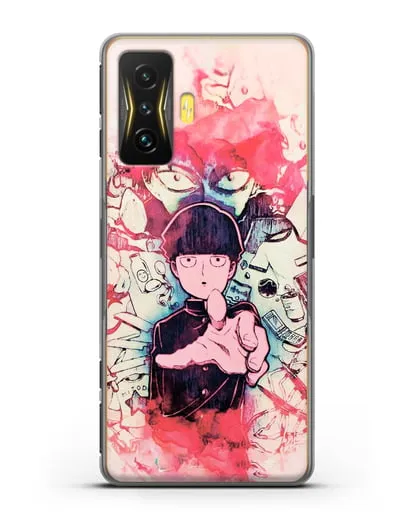 Чехол аниме Моб психо 100 - Моб-эспер силиконовый для Xiaomi Poco F4 GT