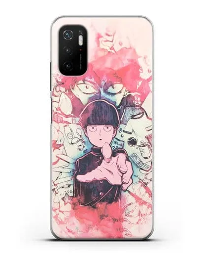 Чехол аниме Моб психо 100 - Моб-эспер силиконовый для Xiaomi Poco M3 Pro