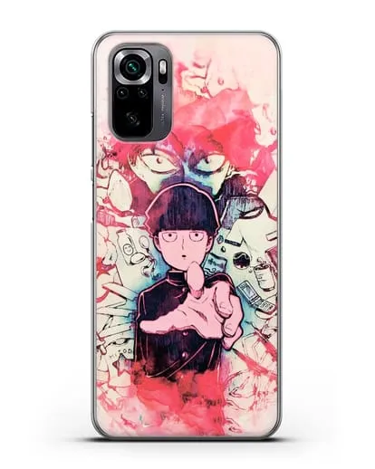 Чехол аниме Моб психо 100 - Моб-эспер силиконовый для Xiaomi Poco M5s