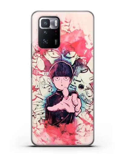 Чехол аниме Моб психо 100 - Моб-эспер силиконовый для Xiaomi Poco X3 GT