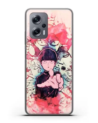 Чехол аниме Моб психо 100 - Моб-эспер силиконовый для Xiaomi Poco X4 GT