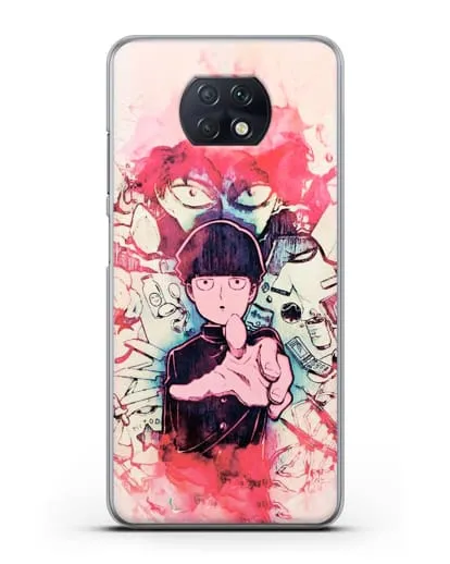Чехол аниме Моб психо 100 - Моб-эспер силиконовый для Xiaomi Redmi Note 9T