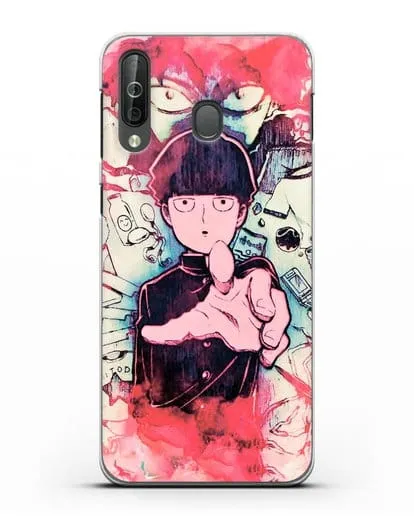 Чехол аниме Моб психо 100 - Моб-эспер силиконовый для Samsung Galaxy A40s [SM-A507FN]