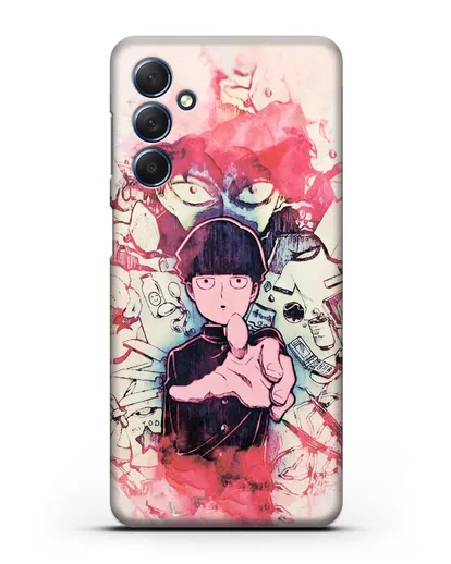 Чехол аниме Моб психо 100 - Моб-эспер силиконовый для Samsung Galaxy M54 [SM-M546]