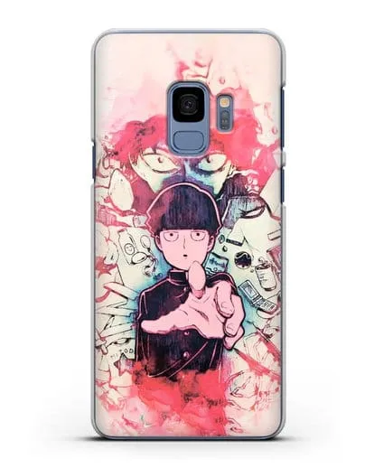 Чехол аниме Моб психо 100 - Моб-эспер силиконовый для Samsung Galaxy S9 [SM-G960F]