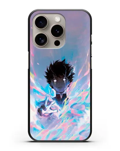 Чехол аниме Моб психо 100 - Моб 100% силиконовый для iPhone 15 Pro