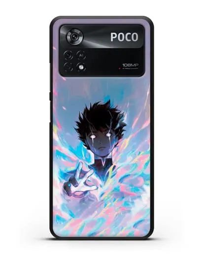 Чехол аниме Моб психо 100 - Моб 100% силиконовый для Xiaomi Poco X4 Pro
