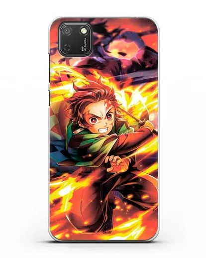 Чехол аниме Клинок рассекающий демонов - Танжиро силиконовый для Honor 9S