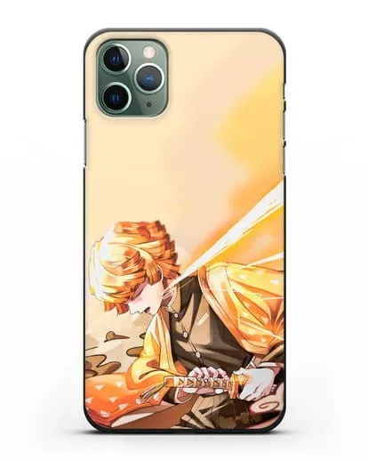 Чехол аниме Клинок рассекающий демонов - Зеницу силиконовый для iPhone 11 Pro