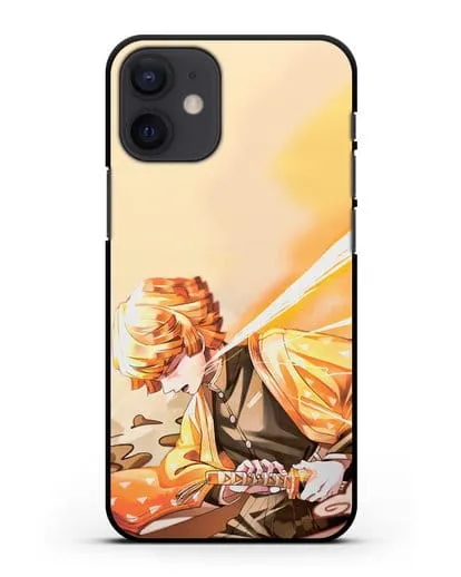 Чехол аниме Клинок рассекающий демонов - Зеницу силиконовый для iPhone 12 mini