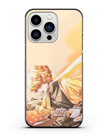 Чехол аниме Клинок рассекающий демонов - Зеницу силиконовый для iPhone 13 Pro