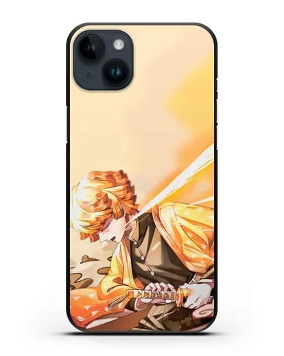 Чехол аниме Клинок рассекающий демонов - Зеницу силиконовый для iPhone 14 Plus