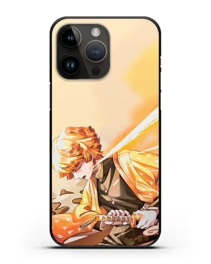 Чехол аниме Клинок рассекающий демонов - Зеницу силиконовый для iPhone 14 Pro Max