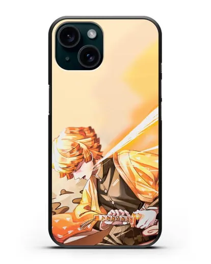 Чехол аниме Клинок рассекающий демонов - Зеницу силиконовый для iPhone 15