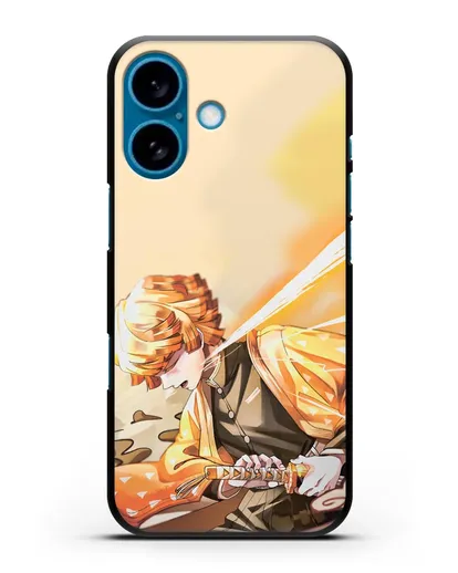 Чехол аниме Клинок рассекающий демонов - Зеницу силиконовый для iPhone 16