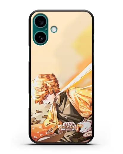 Чехол аниме Клинок рассекающий демонов - Зеницу силиконовый для iPhone 16 Plus