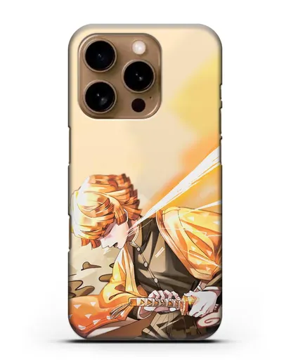 Чехол аниме Клинок рассекающий демонов - Зеницу силиконовый для iPhone 16 Pro