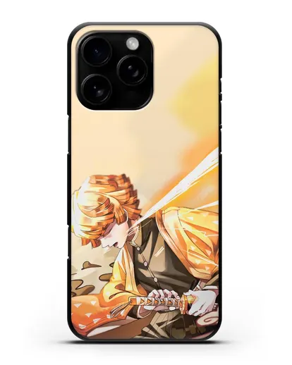 Чехол аниме Клинок рассекающий демонов - Зеницу силиконовый для iPhone 16 Pro Max