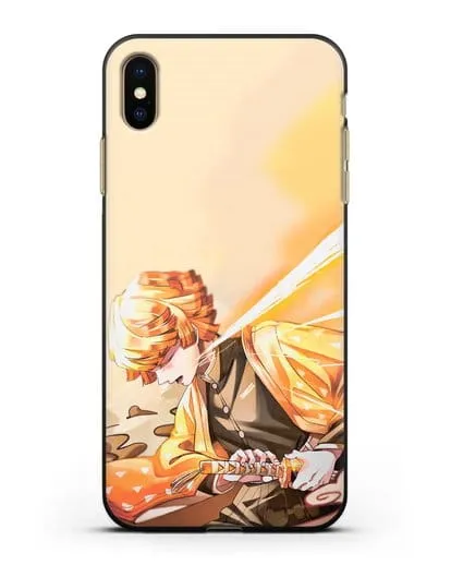 Чехол аниме Клинок рассекающий демонов - Зеницу силиконовый для iPhone XS Max
