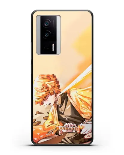 Чехол аниме Клинок рассекающий демонов - Зеницу силиконовый для Xiaomi Poco F5 Pro