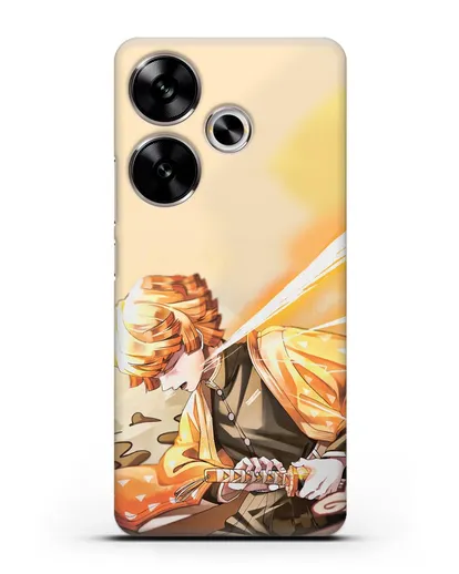 Чехол аниме Клинок рассекающий демонов - Зеницу силиконовый для Xiaomi Poco F6