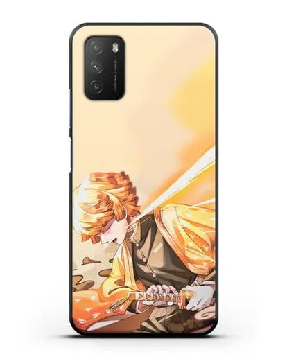 Чехол аниме Клинок рассекающий демонов - Зеницу силиконовый для Xiaomi Poco M3