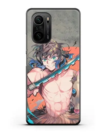 Чехол аниме Клинок рассекающий демонов - Иноске силиконовый для Xiaomi Poco F3 Pro