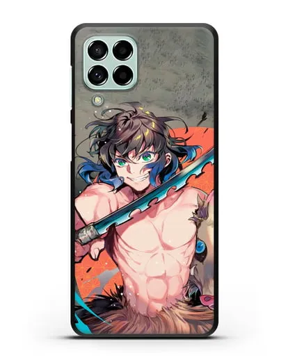 Чехол аниме Клинок рассекающий демонов - Иноске силиконовый для Samsung Galaxy M53 [SM-M536]